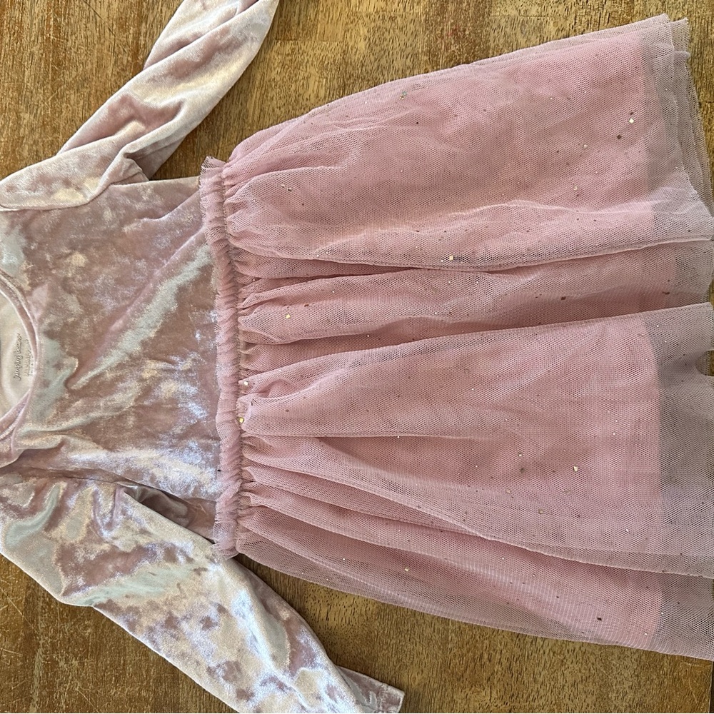 Jumping Beans Soft Pink Velvet Dress